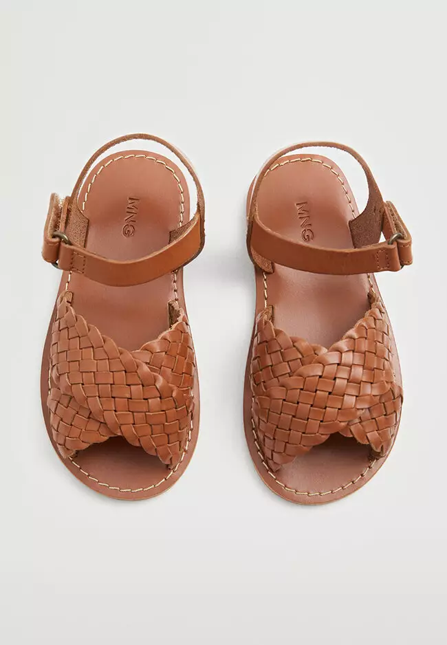 Buy MANGO BABY Leather Braided Sandals 2024 Online ZALORA