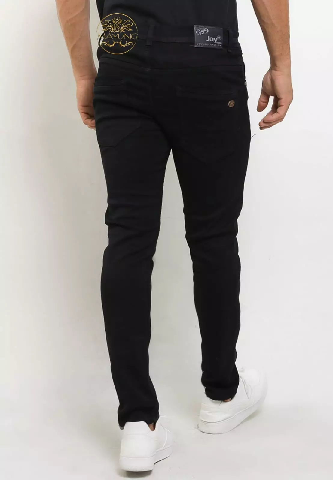Celana Jeans Panjang Pria Denim Soft Slim fit Black Joe