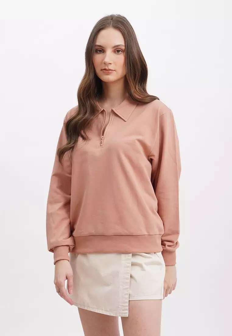 Penshoppe pink top hoodie