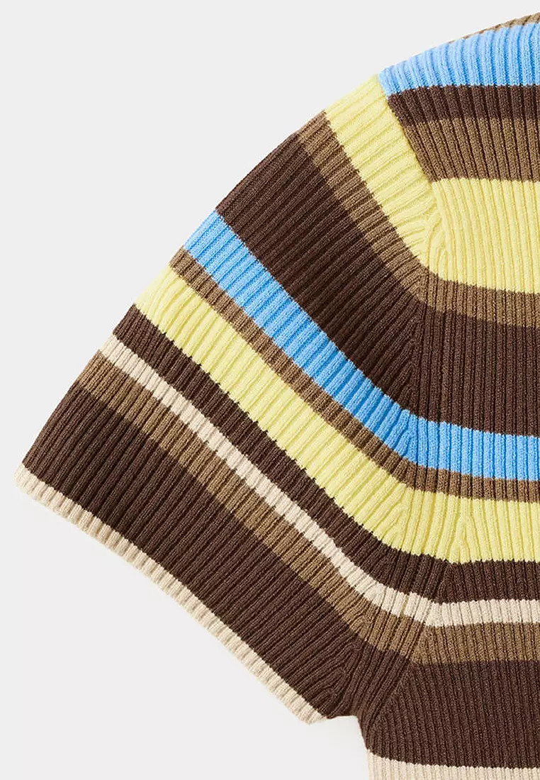 Striped Rib Sweater