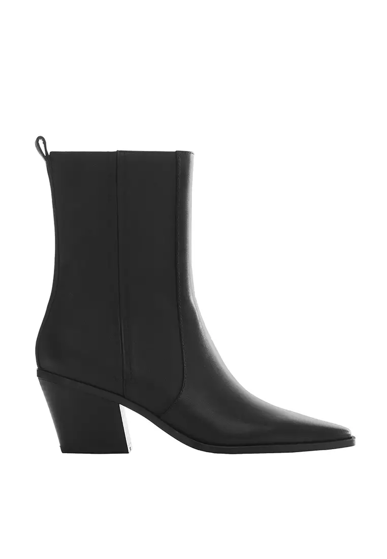 Mango black outlet ankle boots