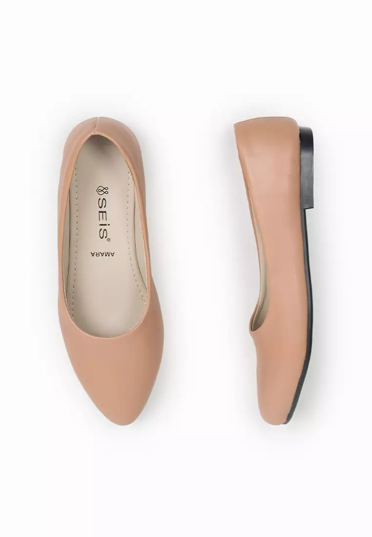 Seis Amara Sepatu Flatshoes Wanita series-MOCCA
