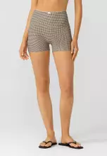 Mocha Gingham Print
