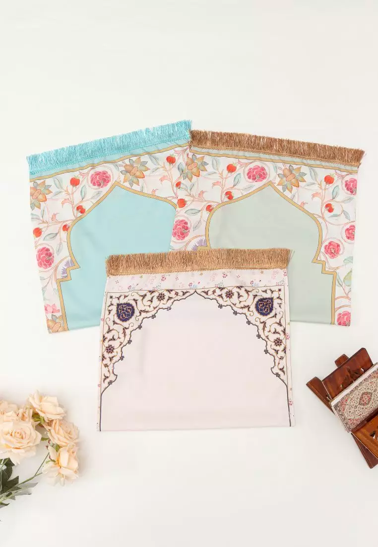 Sajadah Travel Azzura Rumbai Creme