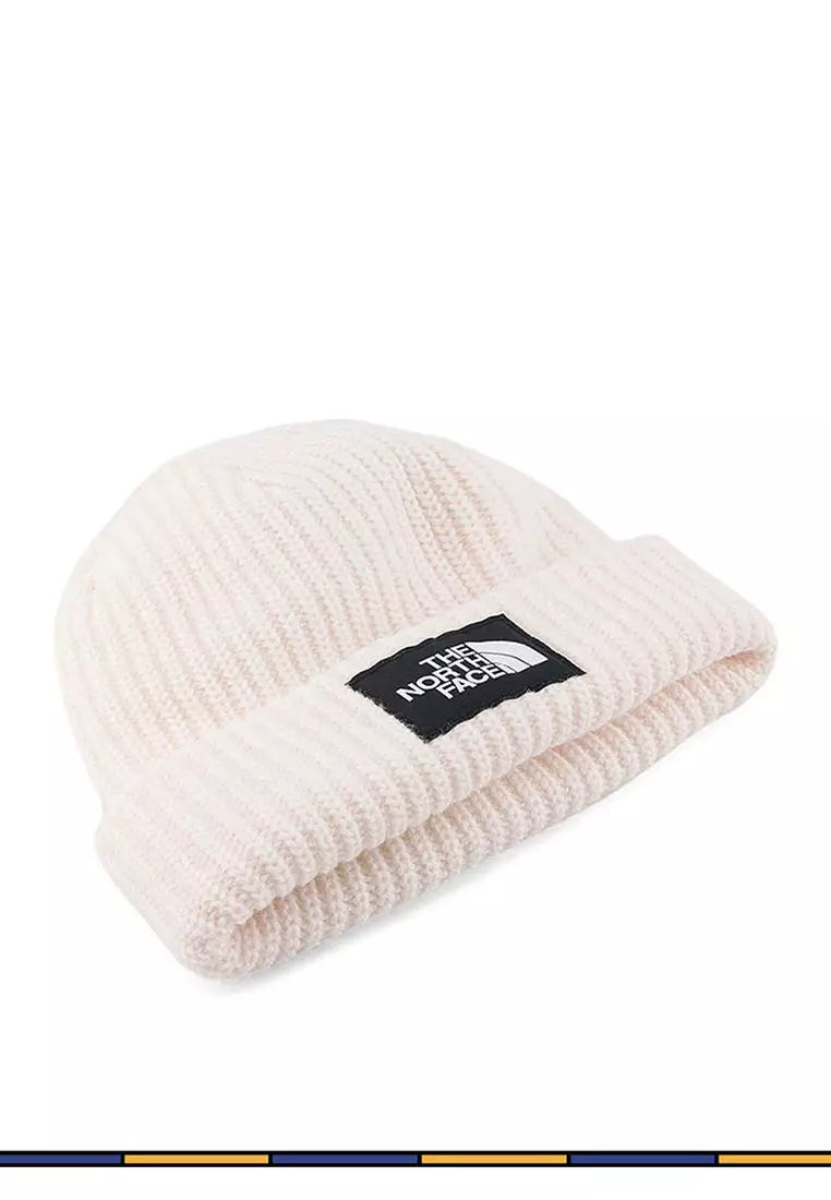 The north store face beanie white