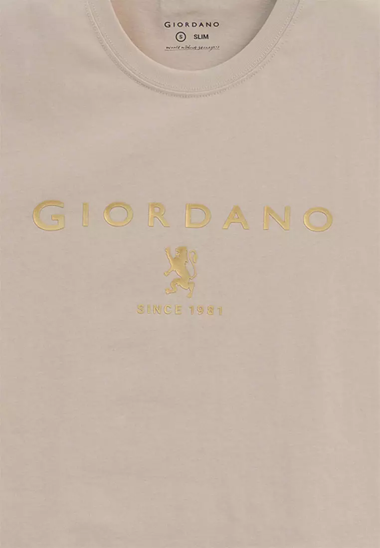 Men's Slim Fit Lion Logo Tee