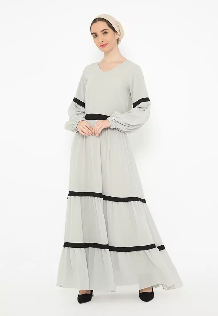 Belvina Dress Light Grey