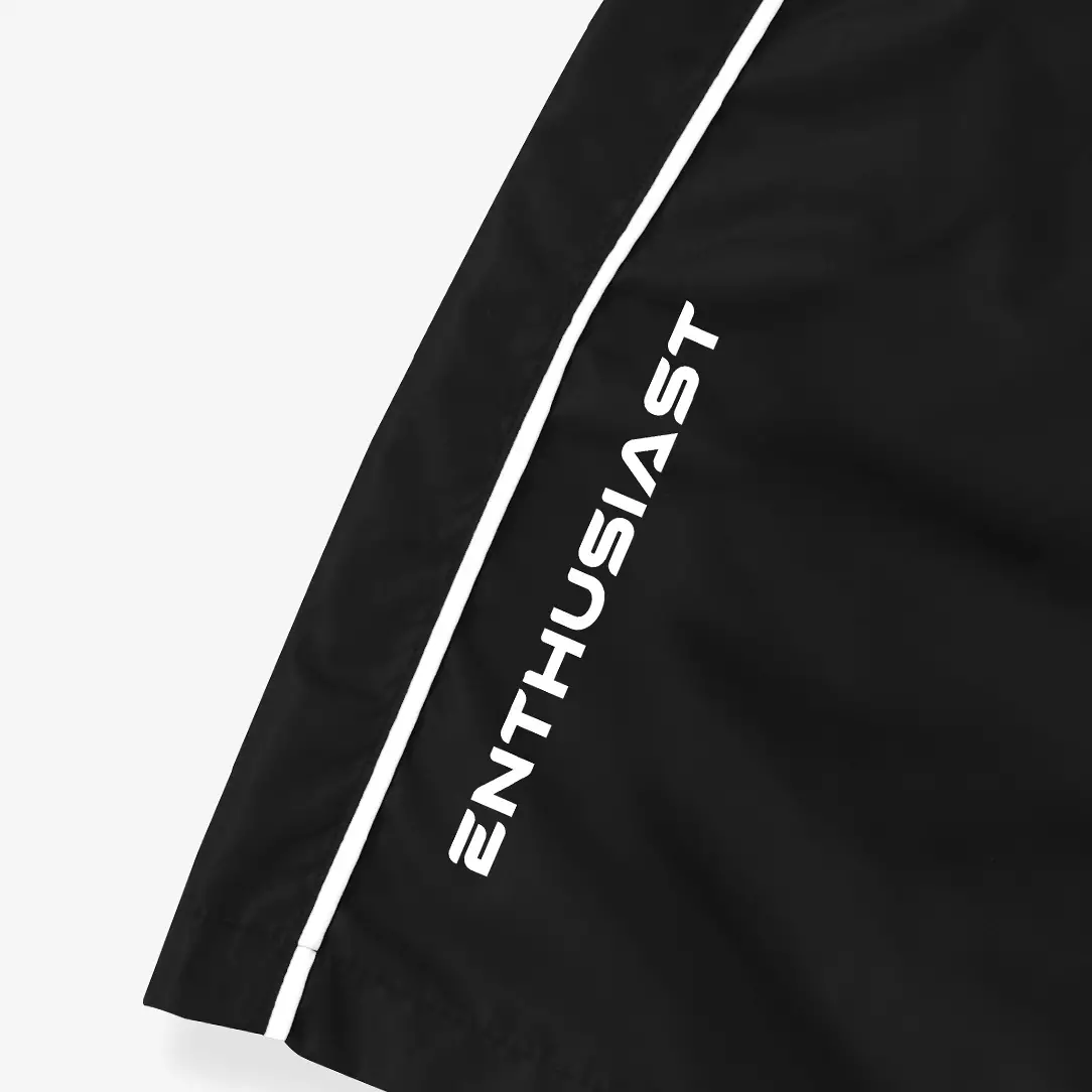 OOTDSUPPLY Short Pants Parachute OS Enthusiast Black & Grey | Celana Pendek Unisex SPP001