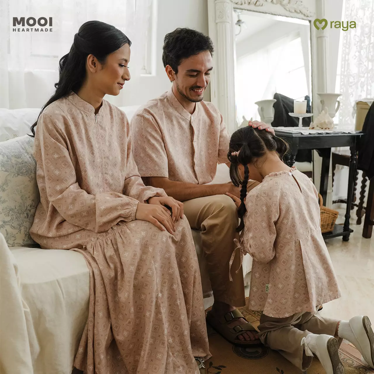 Mooi Dress Dewasa Raya Collection Gaena Gamis Adult - Deep Navy