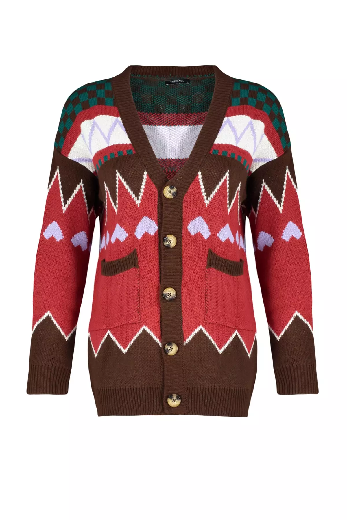 Geo print cardigan cheap
