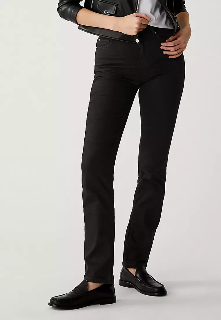 Straight leg jeans marks and spencer on sale