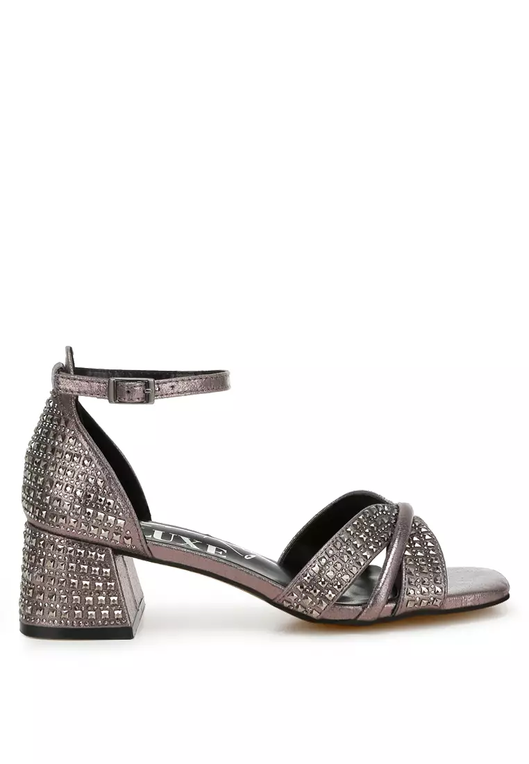 Pewter rhinestone shoes best sale