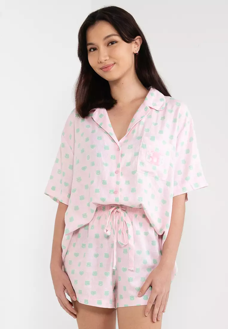 Buy Cotton On Body Printed Woven Sleep Set Online | ZALORA Malaysia