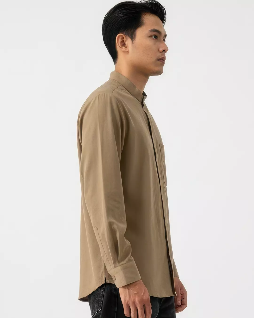 Rabbani - Kemeja Koko Muslim Pria Lengan Panjang Dewasa Hiro Adzim - Khaky