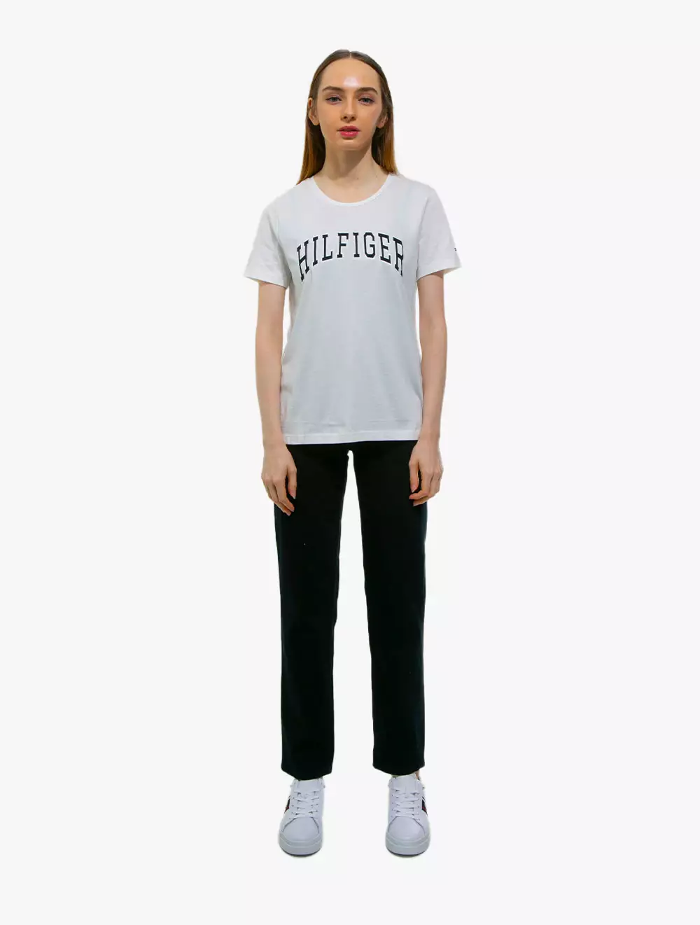 TOMMY HILFIGER - VARSITY HILFIGER REGULAR T-SHIRT - Milk - white