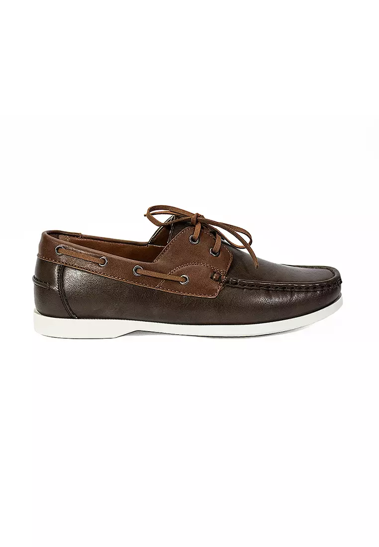 Discount on Mario D' boro Runway  shoes - SKU: Men's Casual Boat Shoes MY 25866 Very Dark Brown C64
