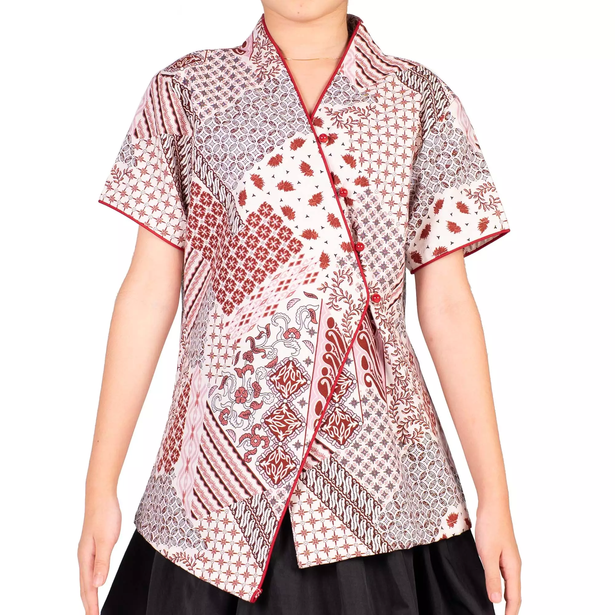 Blouse Batik Anak Perempuan - Bhatara Batik Vania - Atasan Batik Modern Lengan Pendek