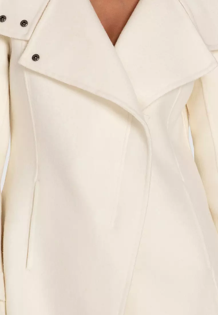 Bad Girl Wool Blend Moto Coat