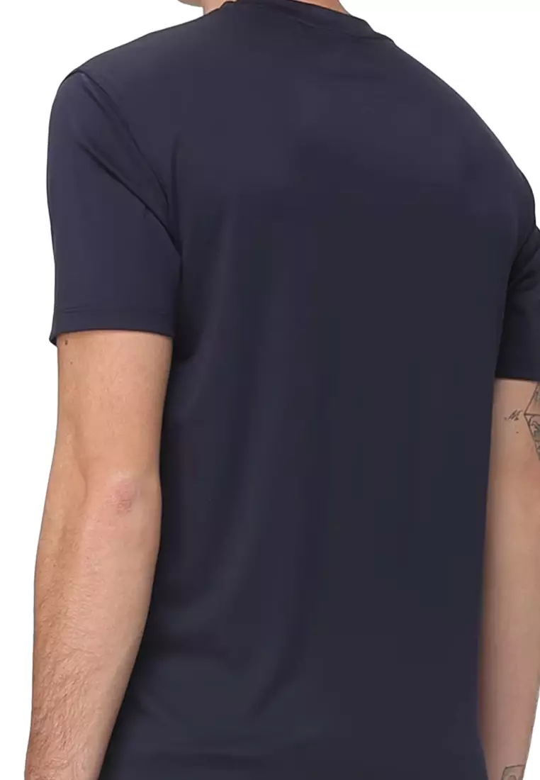 Men's Short Sleeved T-shirt in Dark Blue EM004586 AF13721