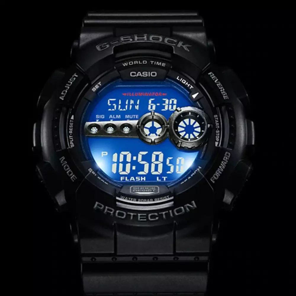 Casio G-Shock Water resistant Original Jam Tangan Pria GD-100-1BDR Waterproof