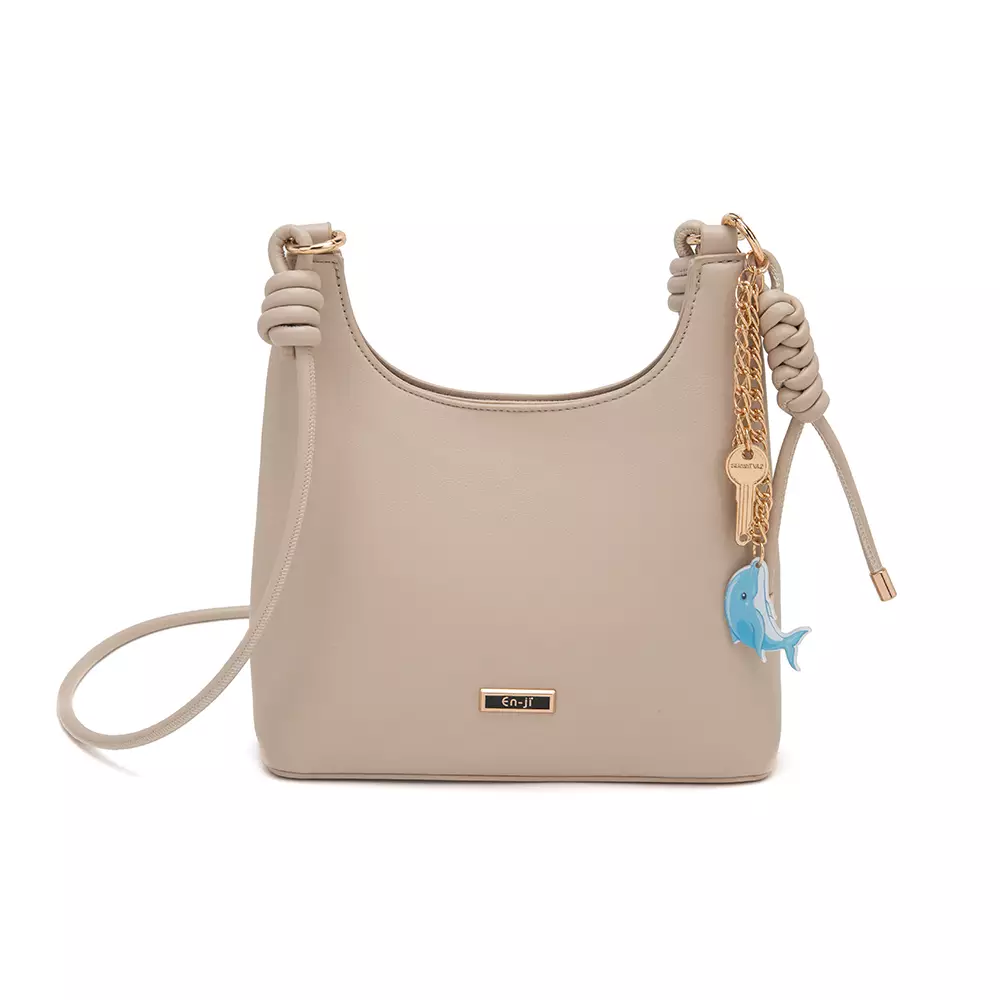 En-ji Yoda Slingbag Wanita Warna Cream