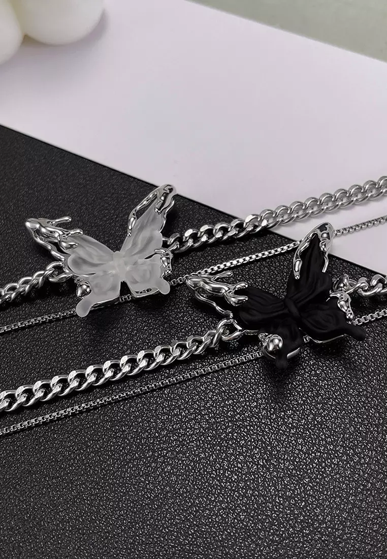蝴蝶鎖骨鏈項鍊