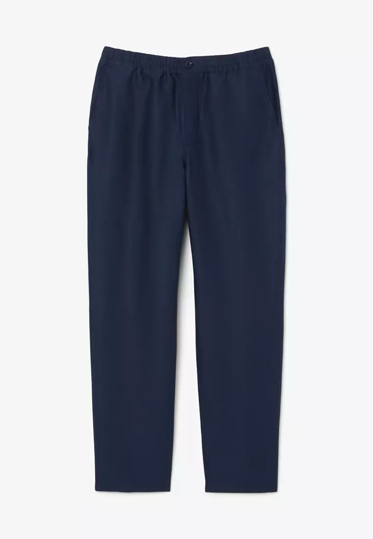 Regular Fit Linen Twill Pants
