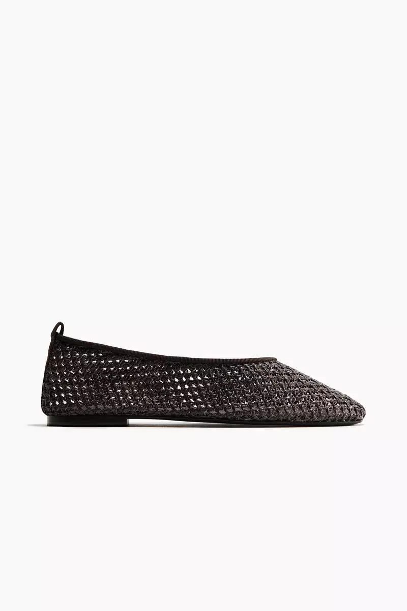 Braided ballet flats