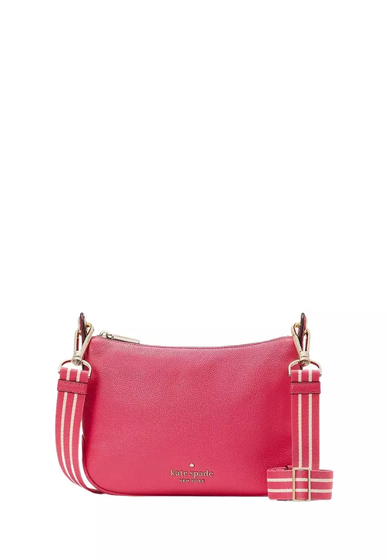 kate spade, Bags, Kate Spade Rosie Pebbled Leather Flap Camera Bag  Crossbody Bag Parchment