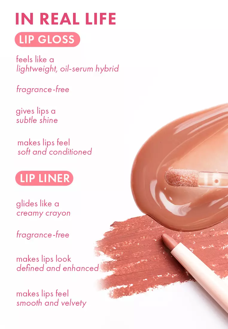 fresh lip gloss and lip liner set - sundown