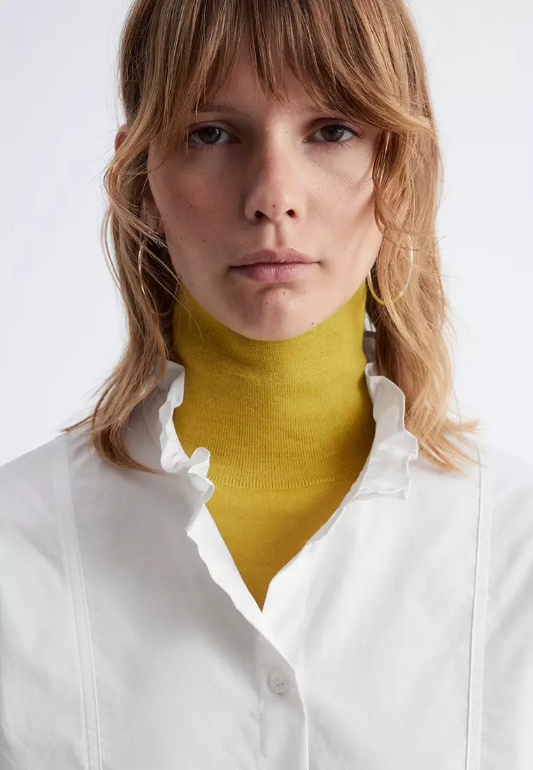 長款企領棉質恤衫