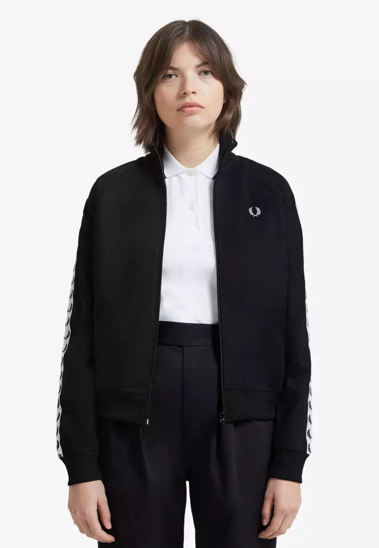 Buy Fred Perry Fred Perry J2120 Taped Track Jacket (Black