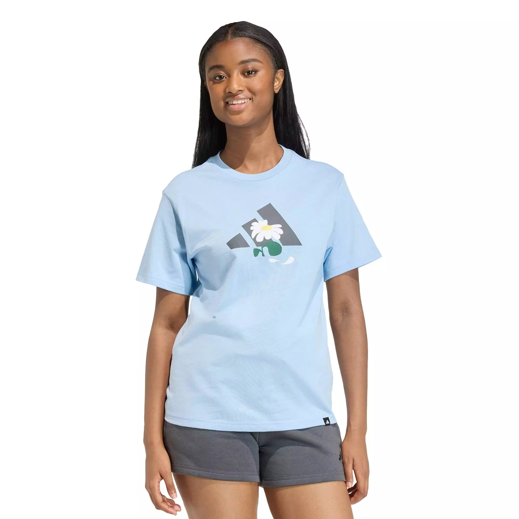 Buy ADIDAS Lifestyle SOFT SIDE GRAPHIC T-SHIRT 2 Women Blue KA5095