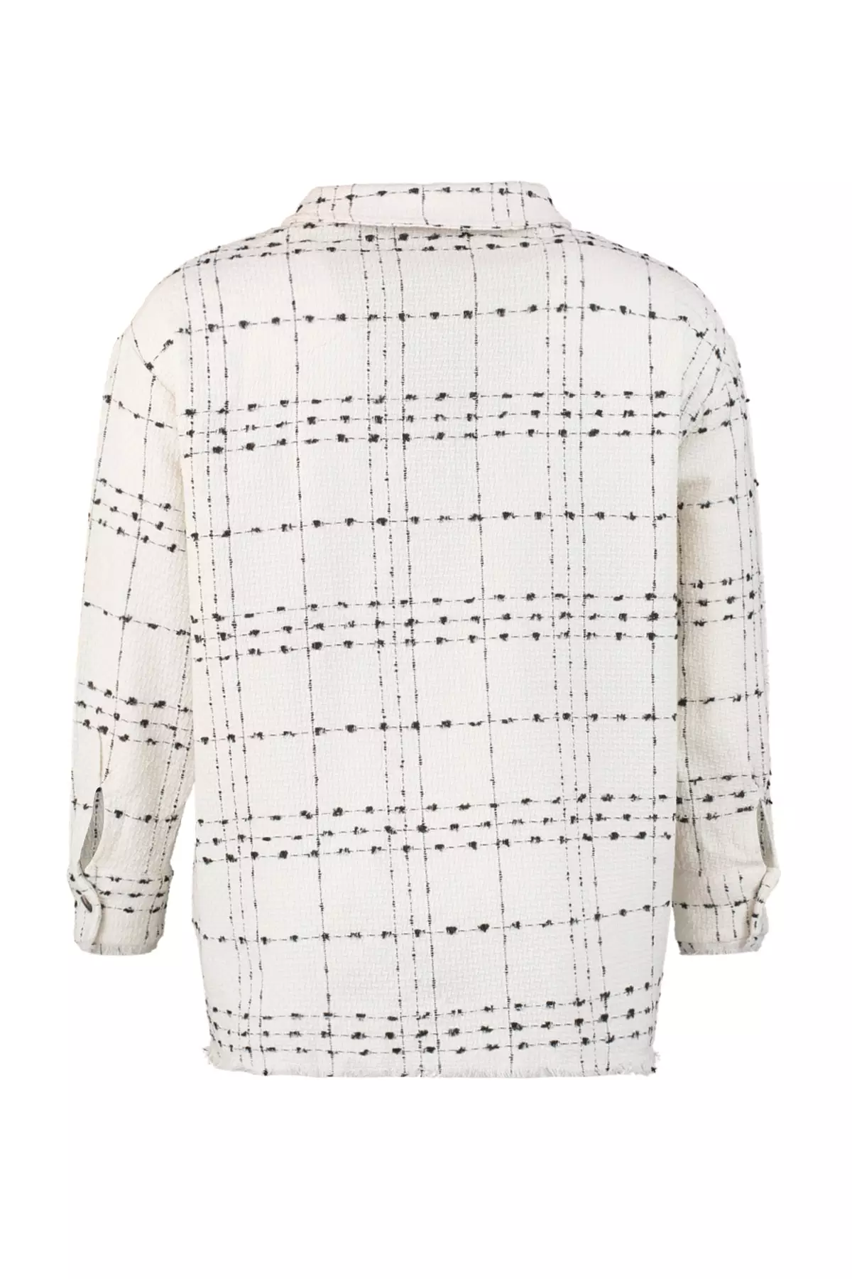 Plus Size Tweed Shirt