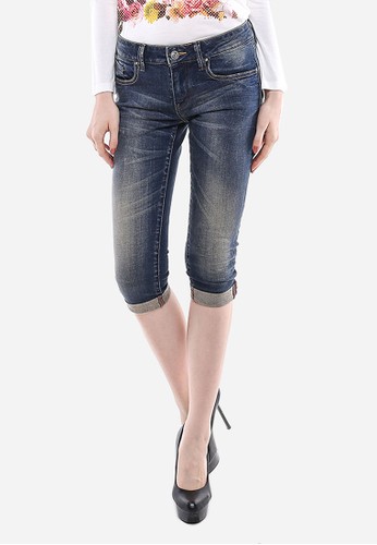 LGS - Celana Capri - Biru - Slim Fit - Jeans Premium.