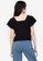 ZALORA BASICS black 100% Recycled Polyester Flutter Top BEDC1AA2358FBDGS_2
