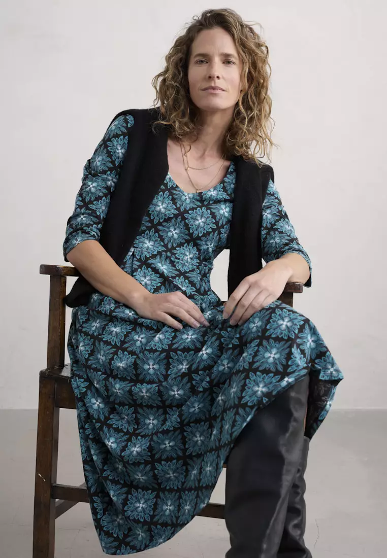 Buy Seasalt Cornwall Seasalt Cornwall Teal Helena Dress Online