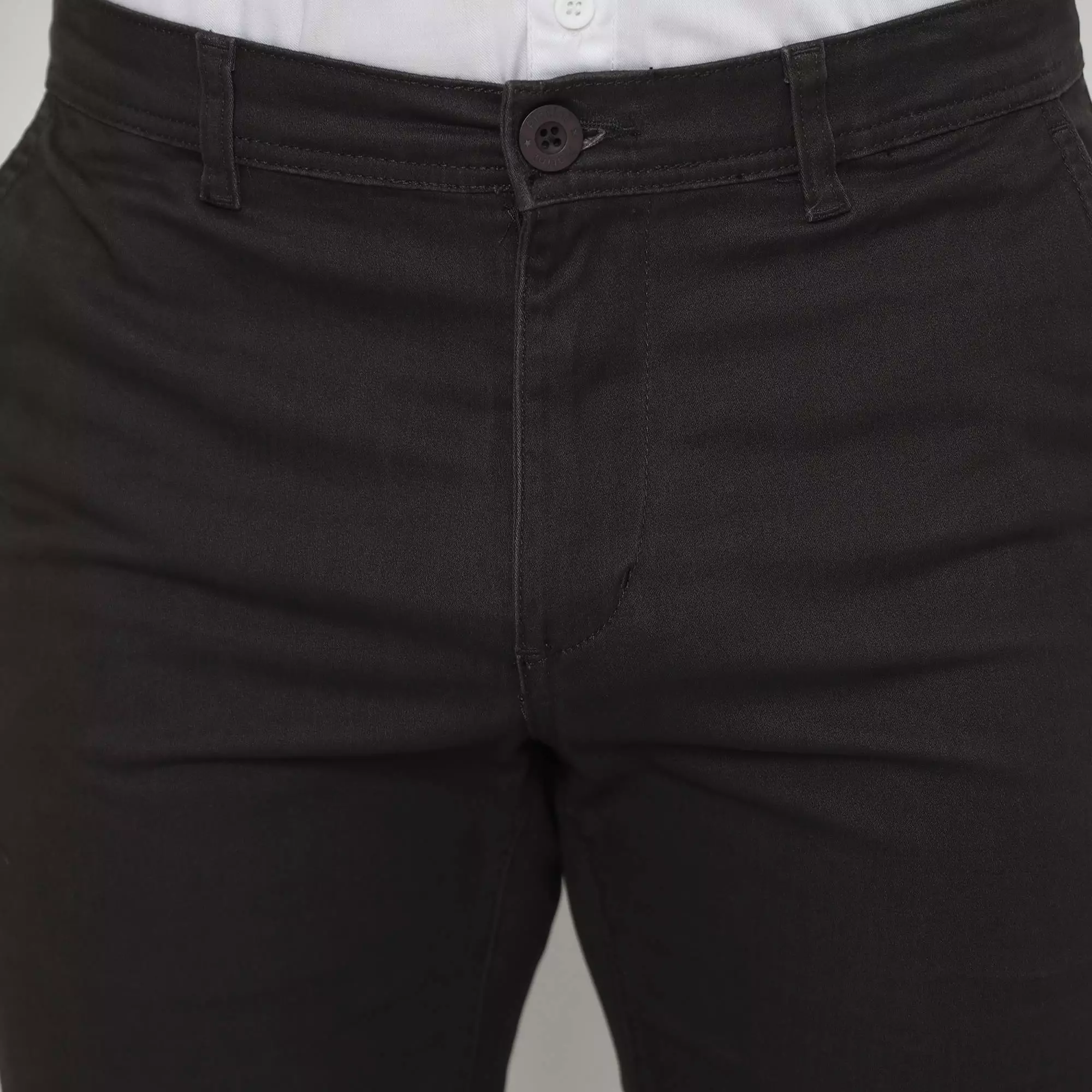 Platini Celana Pria Chino Panjang Abu Tua Stretch 588035