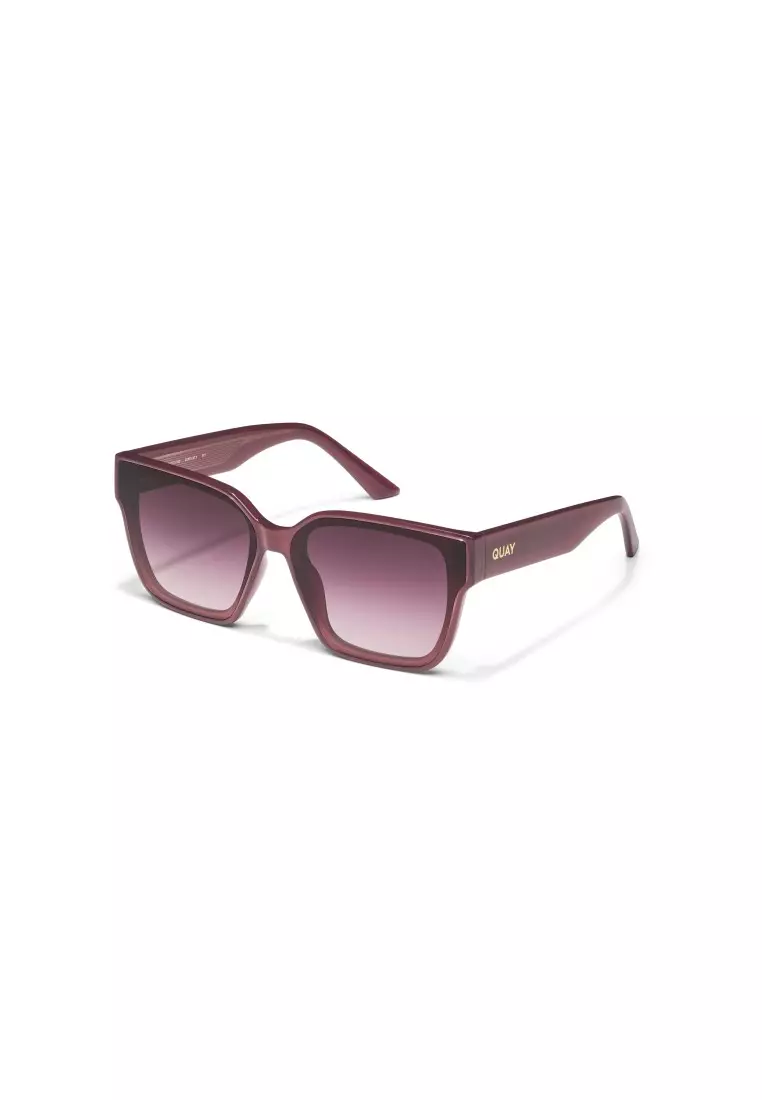 QUAY Drive In Sunglasses - Plum/Plum Pink