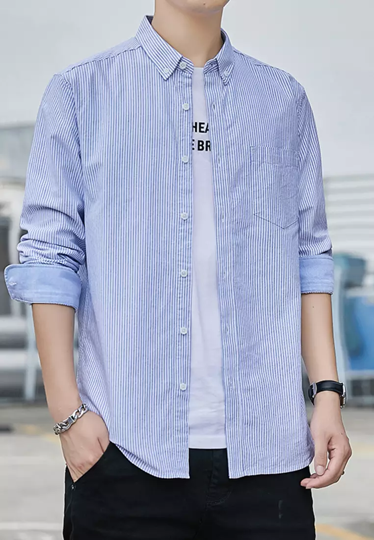 Slim Casual Long Sleeved Shirt C2001