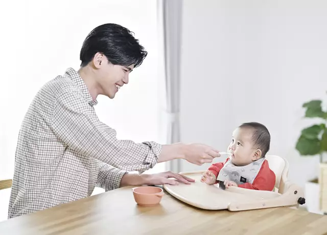 Yamatoya Sukusuku GL High Chair with Table and Guard Blue Wash - Kursi Makan Kayu Anak Bayi