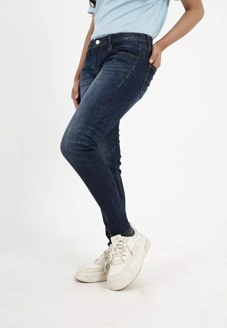 3Second Women's Long Skinny Jeans Denim On C021024