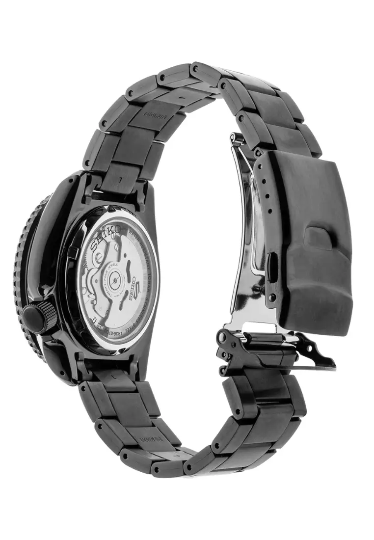 Seiko 5 Sports SKX Series Black Dial Black IP Stainless Steel Band Automatic Watch SRPD65K1