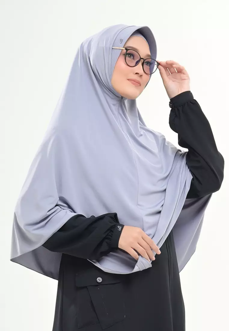 Rabbani - Kerudung Instan Dewasa Etioz Exclusive Grey M