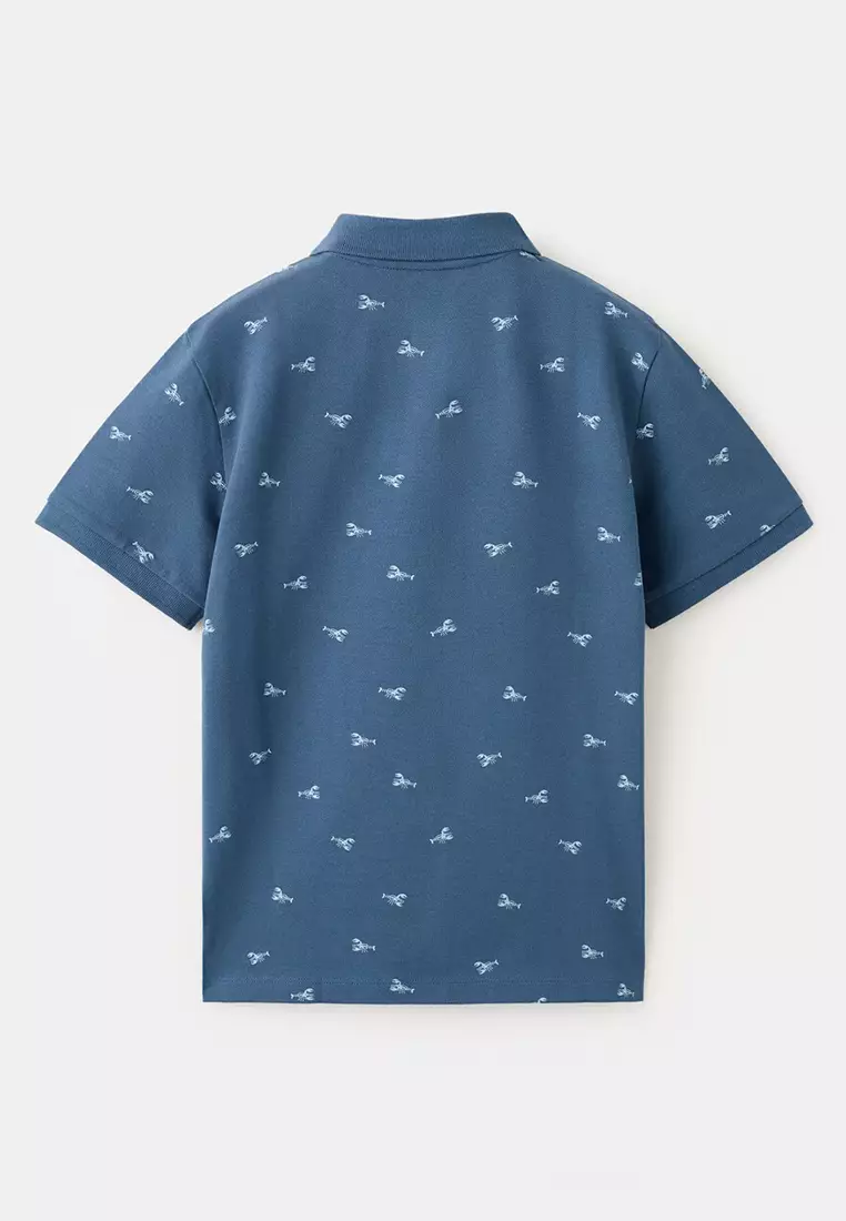 Printed Cotton Polo Shirt