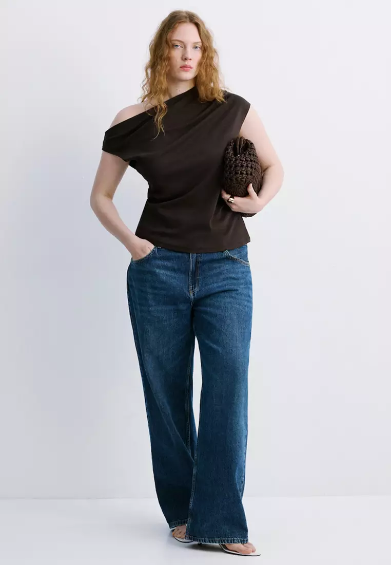 Asymmetric Ruched Top