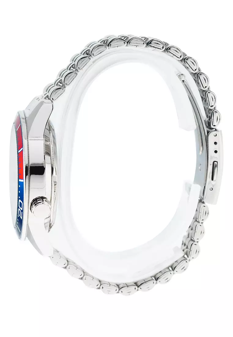 Alba Mechanical - Jam Tangan Automatic Pria - Silver Blue - Stainless Steel - AL4191X1