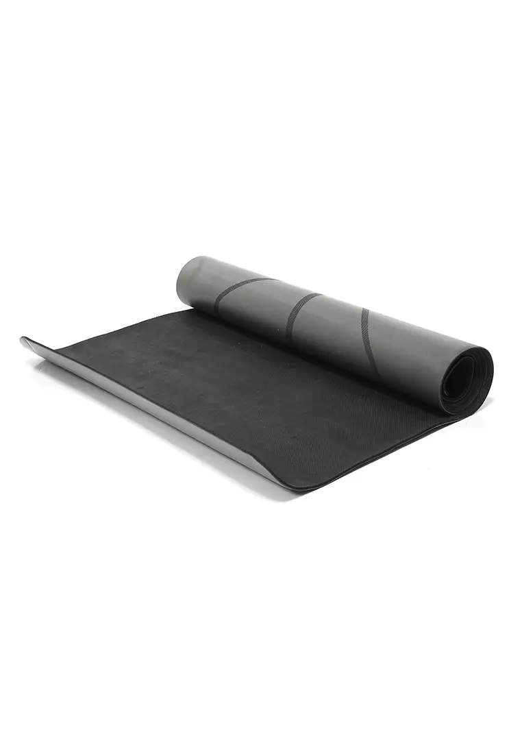 Matras Yoga Anti Slip Premium Natural Rubber Moisture Resistant - Grey