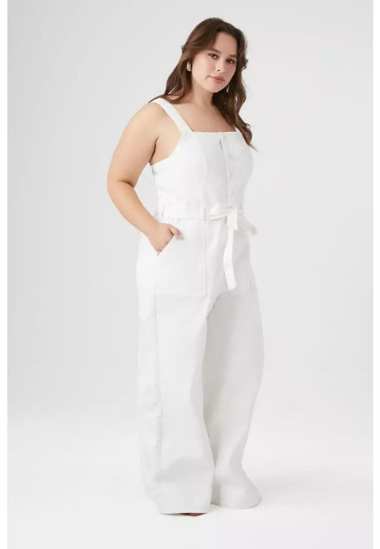Buy FOREVER 21 Plus Size Denim Cami Jumpsuit 2024 Online ZALORA