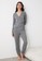 Trendyol grey Double-breasted Knitted Pajama Set 4743DAA428D312GS_4